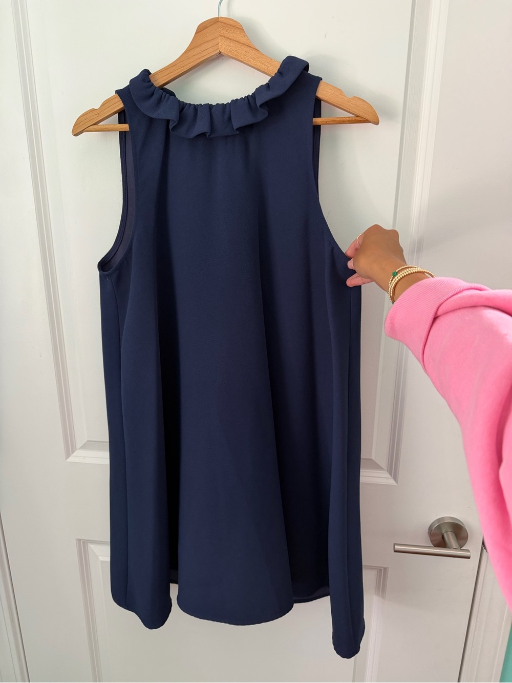 Tuckernuck Navy Pomander Place Navy Blythe Dress Size Small - Picture 8 of 10